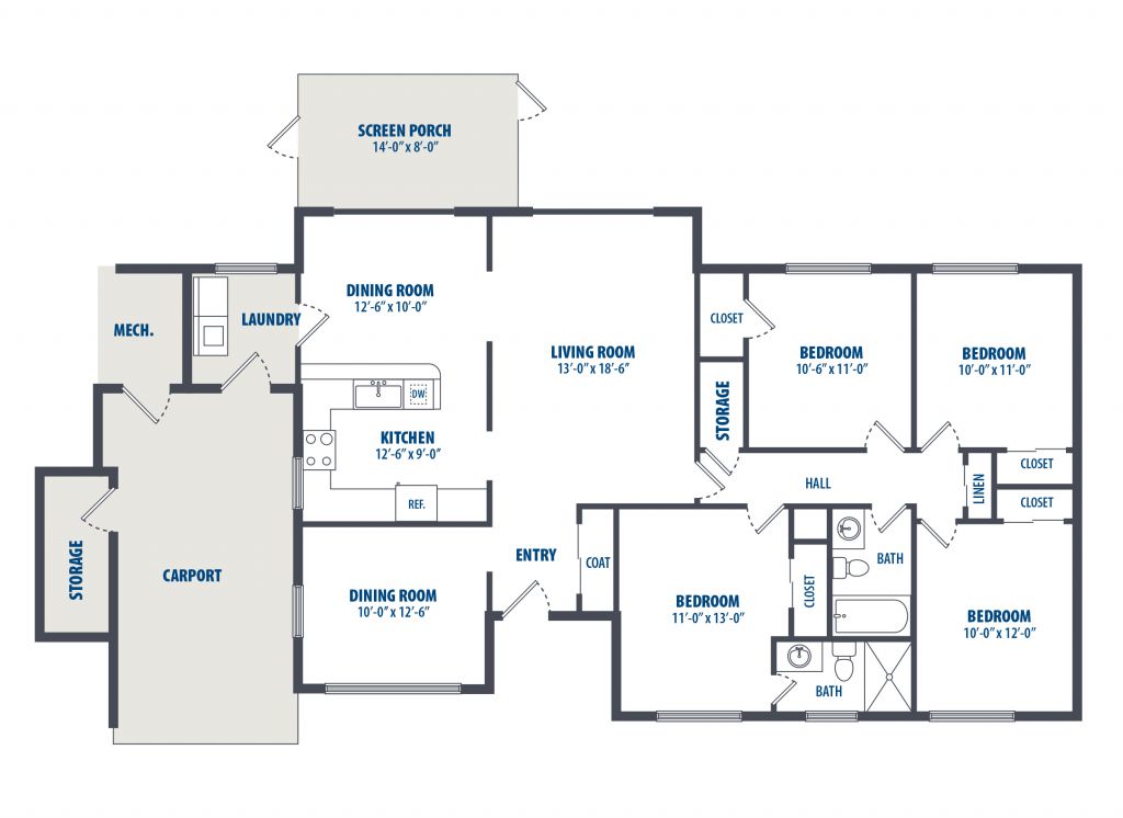 Hunley Park 4 Bedroom 1469 sf