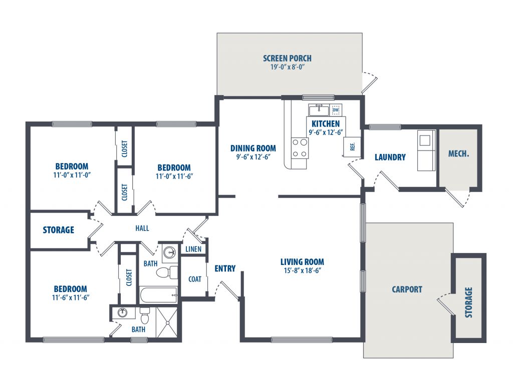 Hunley Park 3 Bedroom Type 3EB